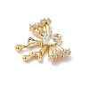 Brass Micro Pave Cubic Zirconia Pendants KK-S531-08G-A-2