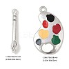 10Pcs 2 Styles Alloy Enamel Pendants ENAM-FP0003-08-4