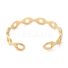 304 Stainless Steel Cuff Bangles for Women BJEW-K263-05G-04-3