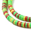 Handmade Polymer Clay Beads Strands CLAY-R089-3mm-016-4