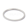 Non-Tarnish 1mm Polished Plain Dome Finger Ring for Girl Women RJEW-C012-02E-P-1