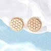 Brass Stud Earrings EJEW-D288-03G-4