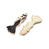 Rack Plating Alloy Enamel Pendants ENAM-N056-427-3