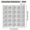 24 Sheets Silver Foil Paper Picture Stickers STIC-WH0031-003-2