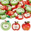 60Pcs 3 Styles Opaque Resin Cabochons RESI-OC0001-73-1