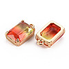 Gradient Color Glass Pendants GLAA-S193-008-AM-3