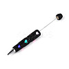 Heart Resin & Polymer Clay Pave Rhinestone Ball-Point Pen AJEW-T013-03F-1