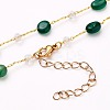 Nuggets Natural Gemstone Beaded Necklaces NJEW-JN03188-4