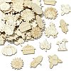 Thanksgiving Day Unfinished Blank Wooden Slices for Painting Arts WOOD-CJC0005-61B-1-1
