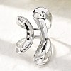 304 Stainless Steel Cuff Rings for Women RJEW-A077-01P-1