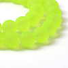Baking Paint Transparent Glass Bead Strands LS-GLAA-S031-8mm-30-5