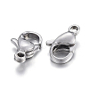 Non-Tarnish 304 Stainless Steel Lobster Claw Clasps LS-X-STAS-F182-01P-C-1