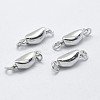 Anti-Tarnish Rhodium Plated 925 Sterling Silver Box Clasps LS-STER-F037-032P-1