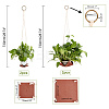   4Pcs 2 Style Leather Hanging Basket AJEW-PH0002-67-4