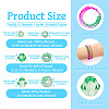 12 Strands 3 Styles Gradient Color Baking Paint Glass Bead Strands DGLA-TA0001-21F-5