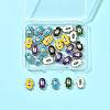 30Pcs Alloy Enamel Beads ENAM-FS0003-56-7