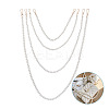 8Pcs 8 Styles White Acrylic Round Beads Bag Handles FIND-TA0001-37-2