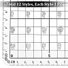 12Pcs 12 Styles Brass Micro Pave Cubic Zirconia Tube Bails KK-PH0013-25-5