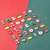 48Pcs 12 Styles Christmas Theme Opaque Resin Pendants RESI-FS0001-73-9