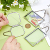 3Pcs 3 Styles Glass Hanging Photo Frame HJEW-DC0001-18-3