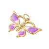Rack Plating Brass Enamel Pendants KK-G504-04G-04-2
