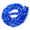 Transparent Crackle Baking Paint Glass Beads Strands X2-DGLA-T003-01A-03-2