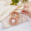 Round Printed Wood Baby Tooth Keepsake Cases with Lids CON-WH0099-75C-3