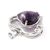 Natural Amethyst Pendants G-C236-01B-P-RS-4