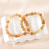 Natural Topaz Jade Beads Stretch Bracelets BJEW-F380-01-B07-1