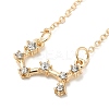3Pcs Alloy Rhinestones Anklets LS-AJEW-S083-01G-09-3