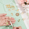 14Pcs Brass Stud Earring Findings KK-UN0002-61-4