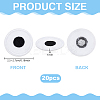 20Pcs Eyes Polyester Embroidery Iron on/Sew on Patches DIY-PH0036-61C-01-2