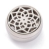 304 Stainless Steel Magnetic Diffuser Locket Aromatherapy Essential Oil Buckle AJEW-M027-13P-3