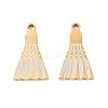 304 Stainless Steel Enamel Pendants STAS-Z190-07G-01-1