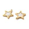 Ion Plating(IP) 304 Stainless Steel Star Charms LS-STAS-A080-11G-3