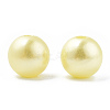 Spray Painted ABS Plastic Imitation Pearl Beads OACR-T015-05B-20-2