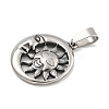 316 Surgical Stainless Steel Pendants STAS-E212-74AS-2