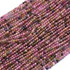 Natural Multicolor Tourmaline Beads Strands G-D0013-81-1