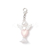 Heart Angel Acrylic Pendants Decorations HJEW-JM03779-01-4