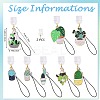 10Pcs Alloy Enamel Mobile Straps HJEW-SW00132-04-2
