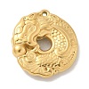 Ion Plating(IP) 304 Stainless Steel Pendants STAS-Q334-20G-1
