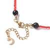 Glass Seed Pendant Necklaces for Women NJEW-MZ00031-7