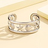 304 Stainless Steel Cuff Bangles for Women BJEW-D384-03P-1