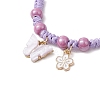 Adjustable Nylon Cord Braided Bead Bracelets for Women BJEW-JB11409-03-3