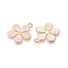 Alloy & Enamel Pendants ENAM-T021-61G-2