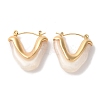 Golden Ion Plating(IP) 304 Stainless Steel Hoop Earrings for Women EJEW-L287-047G-2