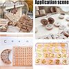 Unfinished Wooden Discs WOOD-WH0030-13-7