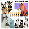 10Pcs 5 Colors Alloy Rhinestone Pendant Decorations HJEW-DR00169-5