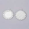 Tibetan Style Alloy Pendant Cabochon Settings LS-TIBE-T003-08S-RS-1