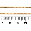 304 Stainless Steel Square Snake Chain Necklaces STAS-G244-83B-G-3